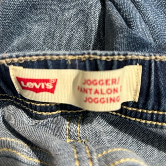 LEVI’S Sz 16 Junior Jogger Soft Denim Pockets Elastic Waist & Hem Jeans - Picture 10 of 11